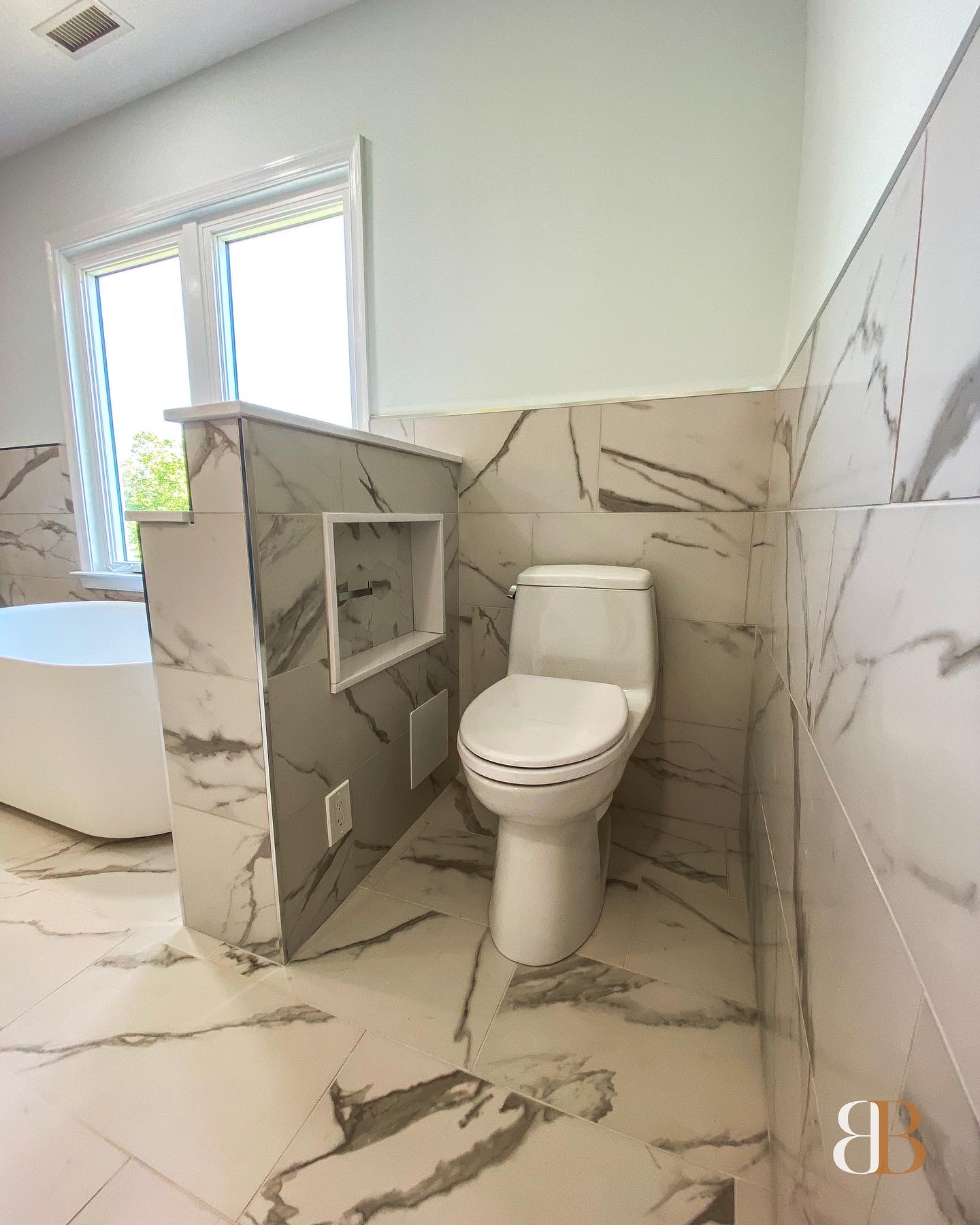 Contemporary bathroom remodel in Doylestown by B&B Associates Creations — photo 4